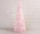Brad decorativ de Craciun din pene roz MagicHome, 24x60 cm