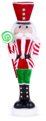 Soldățel decorativ de Crăciun MagicHome, model Vojak, 15x18x61 cm