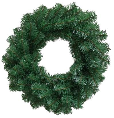 Coroniță de Crăciun naturală MagicHome, 45 cm, 70 ramuri