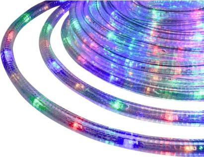 Furtun luminos LED multicolor pentru exterior, 10 m, 240 LED