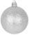 Set globuri argintii pentru brad de Craciun, 31 piese, plastic