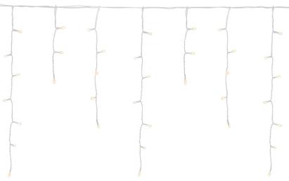 Instalație luminoasă tip perdea Icicle 200 LED alb cald pentru exterior