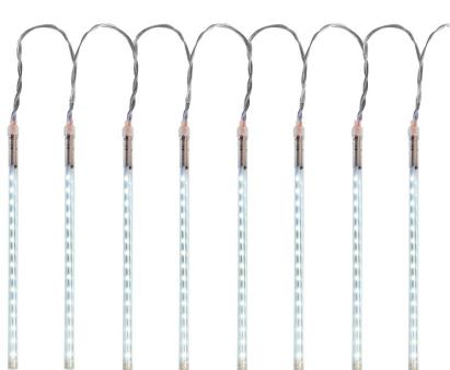 Instalație de Crăciun tip țurțuri 720 LED, alb rece, 7,5 m, exterior