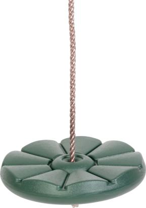 Leagăn rotund pentru copii din plastic verde, 28 cm, max. 90 kg