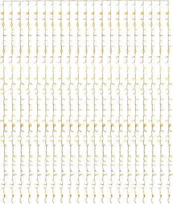 Instalatie perdea LED de Craciun 160 becuri, lumina calda, 1,5x2 m