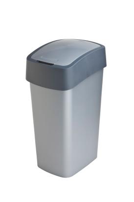 Coș de gunoi Curver Pacific Flip Bin 45L, gri antracit