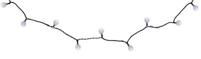Instalație luminoasă LED exterior Cherry Balls, 100 LED alb rece, 9,9 m