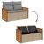 Set canapele de grădină cu perne, 6 piese, bej, poliratan GartenMobel Dekor