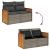 Set mobilier grădină cu perne, 6 piese, gri, poliratan GartenMobel Dekor