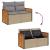 Set canapele de grădină, 7 piese, cu perne, bej, poliratan GartenMobel Dekor