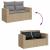 Set canapele de grădină cu perne, 10 piese, bej, poliratan GartenMobel Dekor