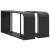 Set canapele de grădină cu perne, 11 piese, negru, poliratan GartenMobel Dekor