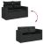 Set canapele de grădină cu perne, 11 piese, negru, poliratan GartenMobel Dekor