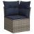 Set canapea de grădină cu perne, 5 piese, poliratan/lemn acacia GartenMobel Dekor