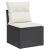Set mobilier de grădină cu perne, 9 piese, negru, poliratan GartenMobel Dekor