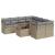 Set canapele de grădină, 9 piese, cu perne, bej, poliratan GartenMobel Dekor