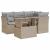 Set canapele de grădină cu perne, 5 piese, bej, poliratan GartenMobel Dekor