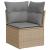 Set canapele de grădină, 9 piese, cu perne, bej, poliratan GartenMobel Dekor