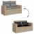 Set canapele de grădină, 8 piese, cu perne, bej, poliratan GartenMobel Dekor