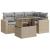 Set canapele de grădină cu perne, 5 piese, bej, poliratan GartenMobel Dekor
