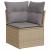 Set canapele de grădină, 9 piese, cu perne, bej, poliratan GartenMobel Dekor