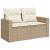 Set canapele de grădină, 8 piese, cu perne, bej, poliratan GartenMobel Dekor