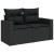 Set canapele de grădină cu perne, 11 piese, negru, poliratan GartenMobel Dekor
