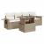 Set canapele de grădină cu perne, 5 piese, bej, poliratan GartenMobel Dekor
