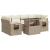 Set canapele de grădină, 7 piese, cu perne, bej, poliratan GartenMobel Dekor