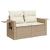 Set canapele de grădină, 8 piese, cu perne, bej, poliratan GartenMobel Dekor