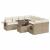 Set canapele de grădină, 9 piese, cu perne, bej, poliratan GartenMobel Dekor