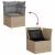 Set canapele de grădină, 9 piese, cu perne, bej, poliratan GartenMobel Dekor