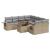 Set canapele de grădină, 9 piese, cu perne, bej, poliratan GartenMobel Dekor