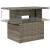 Set mobilier de grădină cu perne, 10 piese, gri, poliratan GartenMobel Dekor