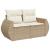 Set canapele de grădină cu perne, 5 piese, bej, poliratan GartenMobel Dekor