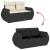 Set mobilier de grădină cu perne, 5 piese, negru, poliratan GartenMobel Dekor