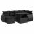 Set canapele de grădină cu perne, 7 piese, negru, poliratan GartenMobel Dekor