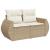 Set canapele de grădină, 9 piese, cu perne, bej, poliratan GartenMobel Dekor
