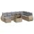 Set canapele de grădină, 9 piese, cu perne, bej, poliratan GartenMobel Dekor