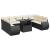 Set canapele de grădină cu perne, 10 piese, negru, poliratan GartenMobel Dekor