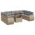 Set canapele de grădină cu perne, 10 piese, bej, poliratan GartenMobel Dekor