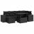 Set canapele de grădină cu perne, 7 piese, negru, poliratan GartenMobel Dekor