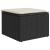 Set mobilier de grădină cu perne, 8 piese, negru, poliratan GartenMobel Dekor