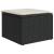 Set mobilier de grădină cu perne, 9 piese, negru, poliratan GartenMobel Dekor