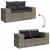 Set mobilier de grădină cu perne, 10 piese, gri, poliratan GartenMobel Dekor