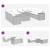 Set mobilier de grădină cu perne, 10 piese, gri, poliratan GartenMobel Dekor