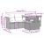 Set mobilier de grădină cu perne, 5 piese, negru, poliratan GartenMobel Dekor