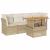 Set canapele de grădină cu perne, 5 piese, bej, poliratan GartenMobel Dekor