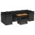 Set mobilier de grădină cu perne, 8 piese, negru, poliratan GartenMobel Dekor