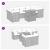 Set canapele de grădină, 8 piese, cu perne, bej, poliratan GartenMobel Dekor